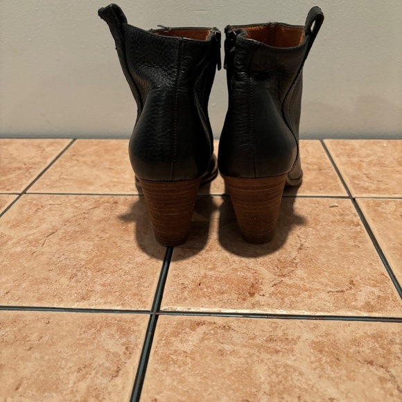 Madewell The Billie Leather Ankle Boot in Black Size 7 - Picture 5 of 11
